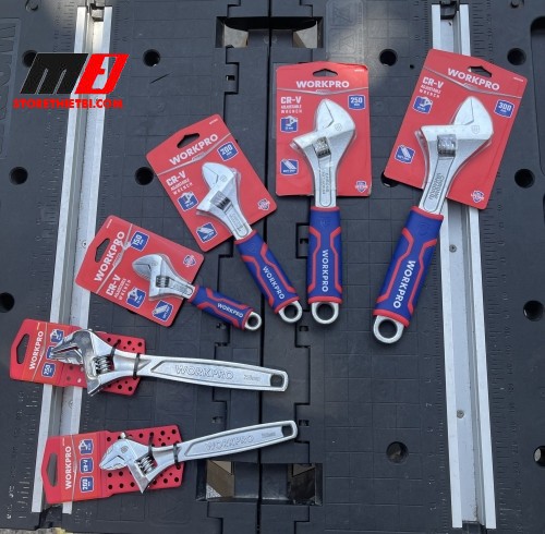 Mỏ Lếch Cờ Lê Điều Chỉnh 6 - 8 - 10 - 12 inch Workpro cán bọc cao su và cán thường