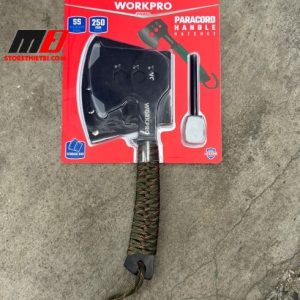 Rìu cắm trại 10"-250mm kèm dụng đánh lửa sinh tồn Workpro WP383002